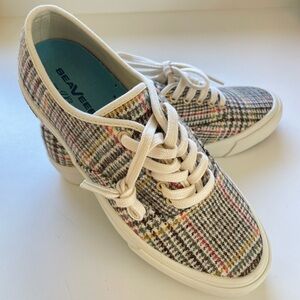 SeaVees for J. Crew Legend Sneaker - Plaid Wool Design